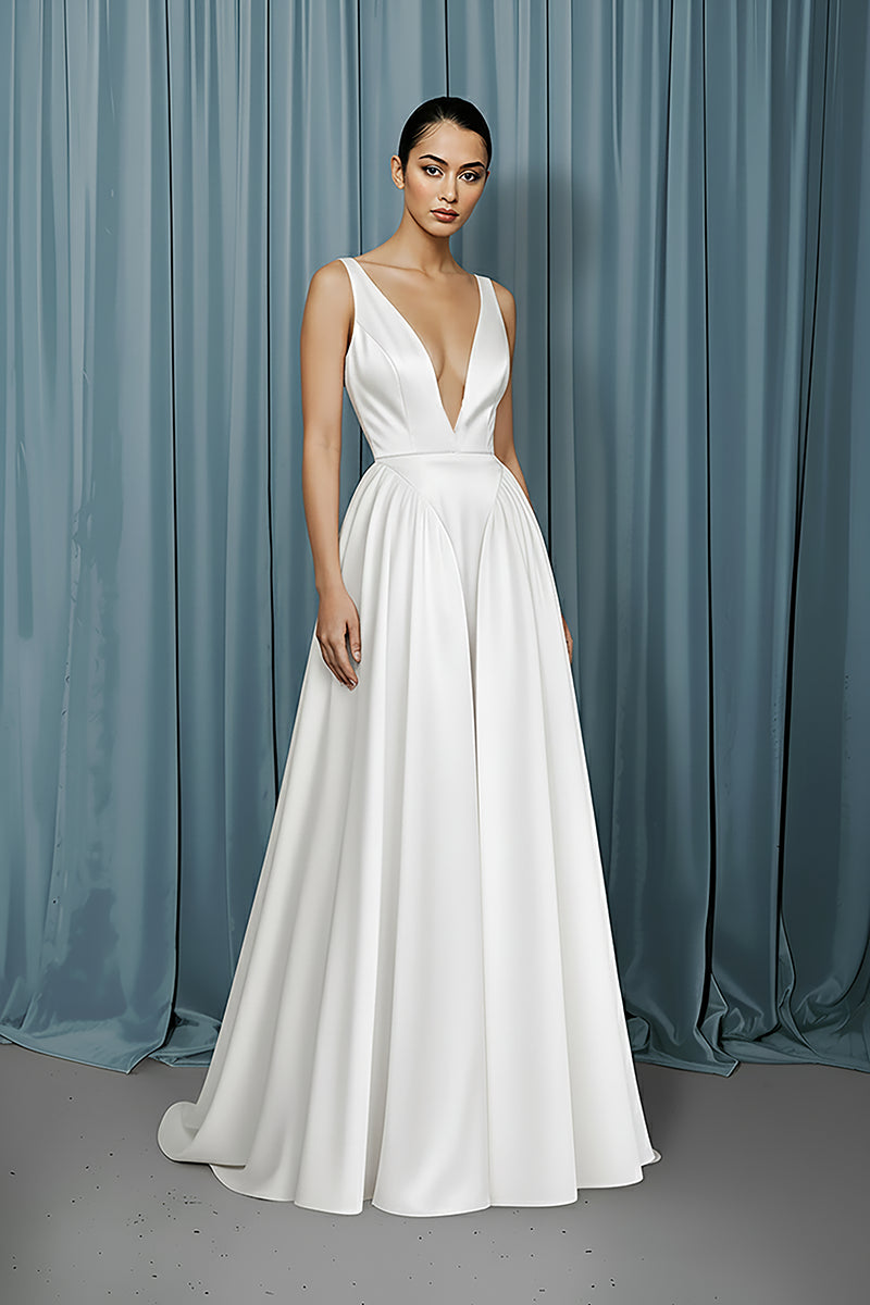 Deep V + Drop Waist