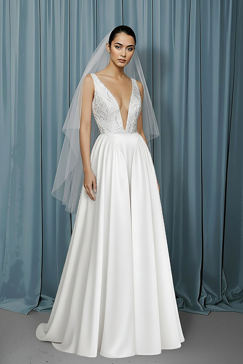Deep V + Drop Waist