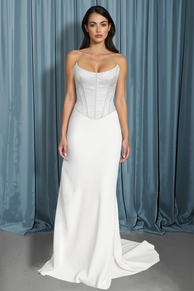 Scooped Bustier + Column