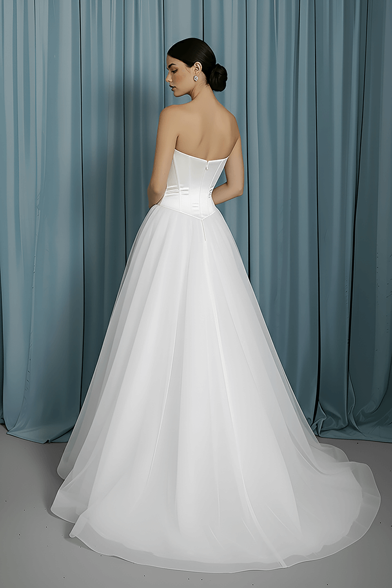 Scooped Bustier + Tull A-line