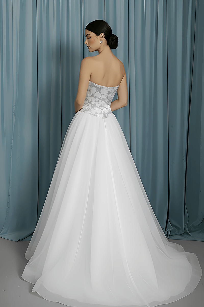 Scooped Bustier + Tull A-line