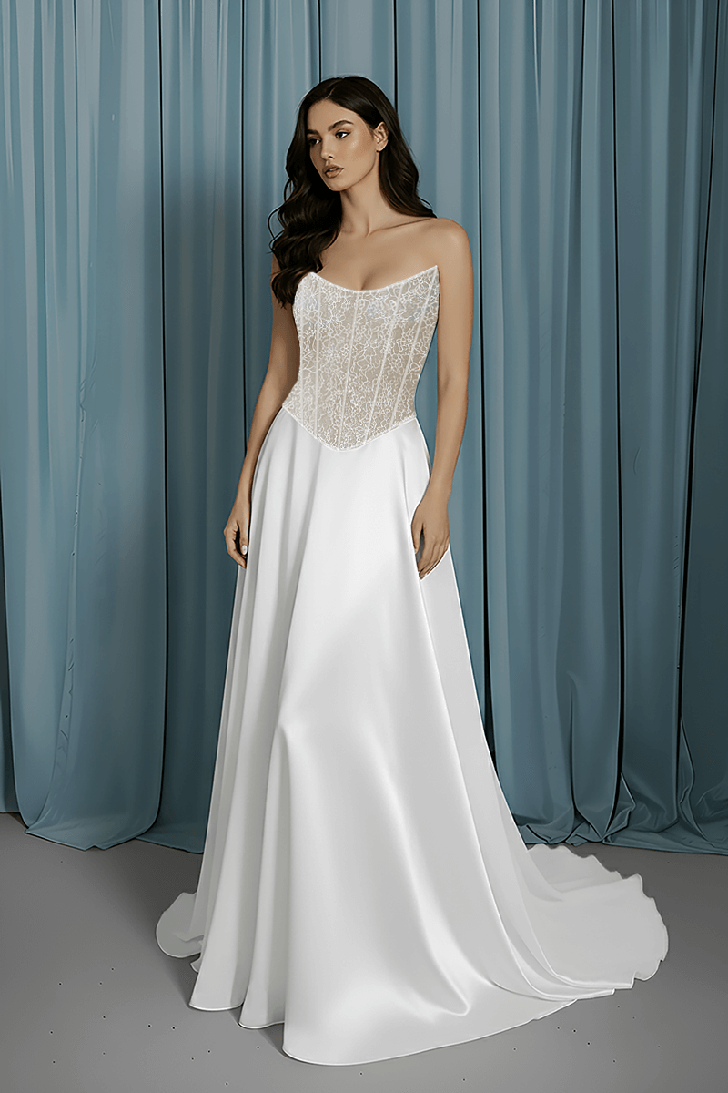 Scooped Bustier + Full A-line