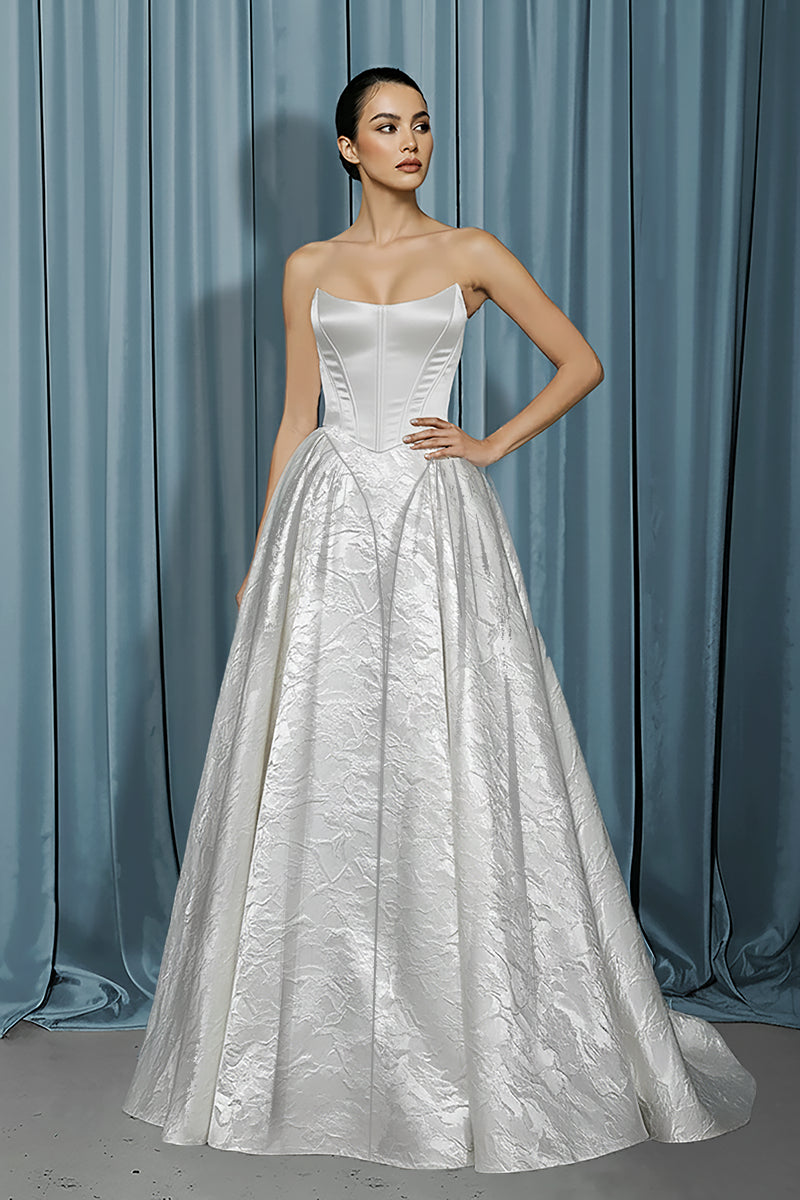 Scooped Bustier + Drop Waist