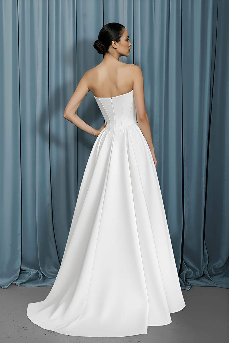 Scooped Bustier + Drop Waist