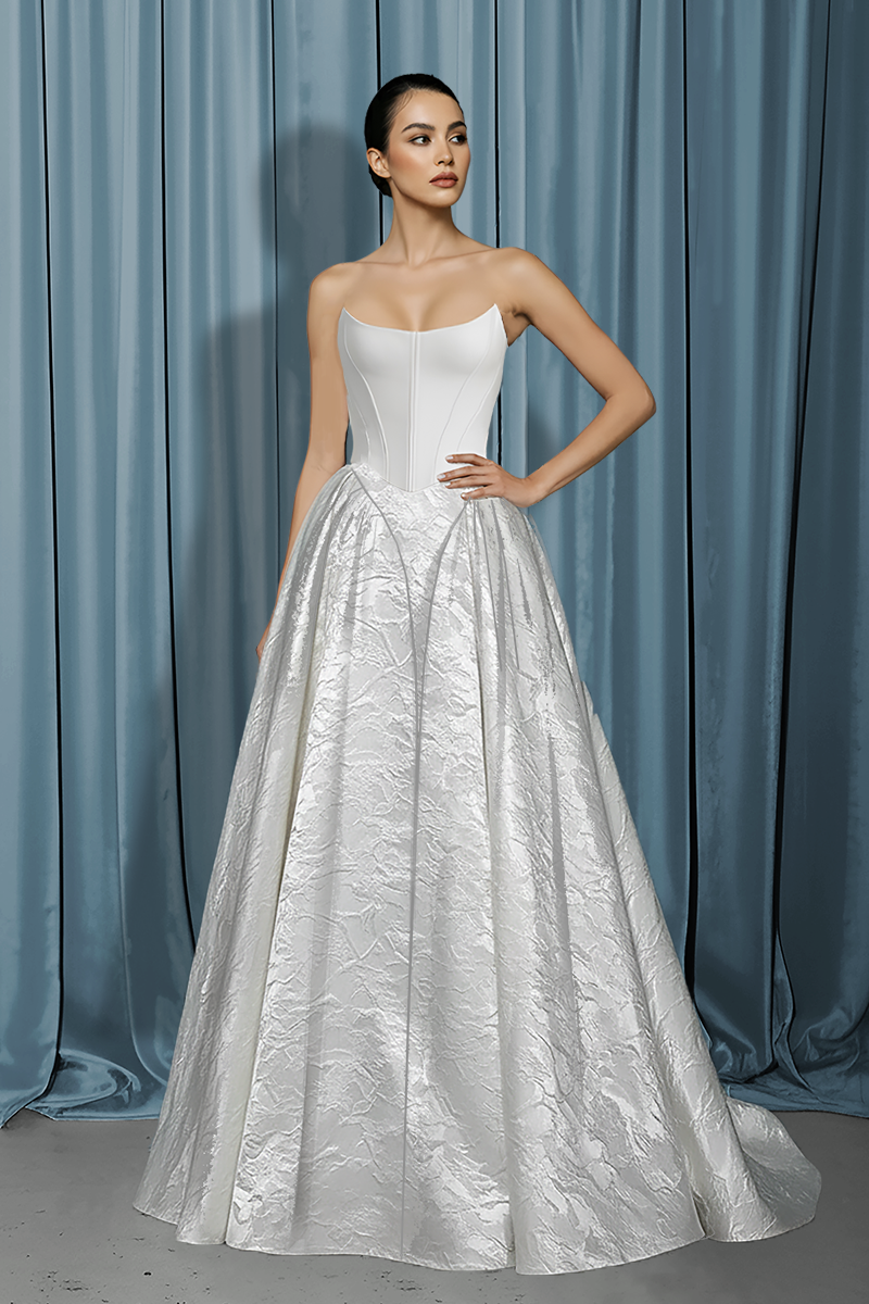 Scooped Bustier + Drop Waist