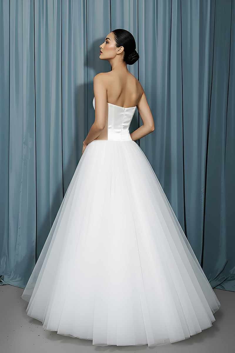 Rounded Bustier + Tull A-line