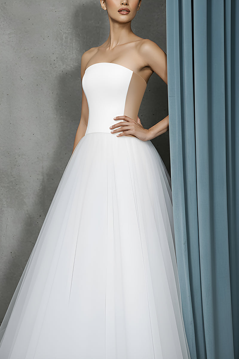 Rounded Bustier + Tull A-line