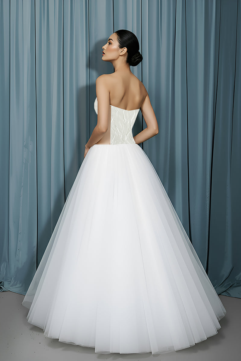 Rounded Bustier + Tull A-line