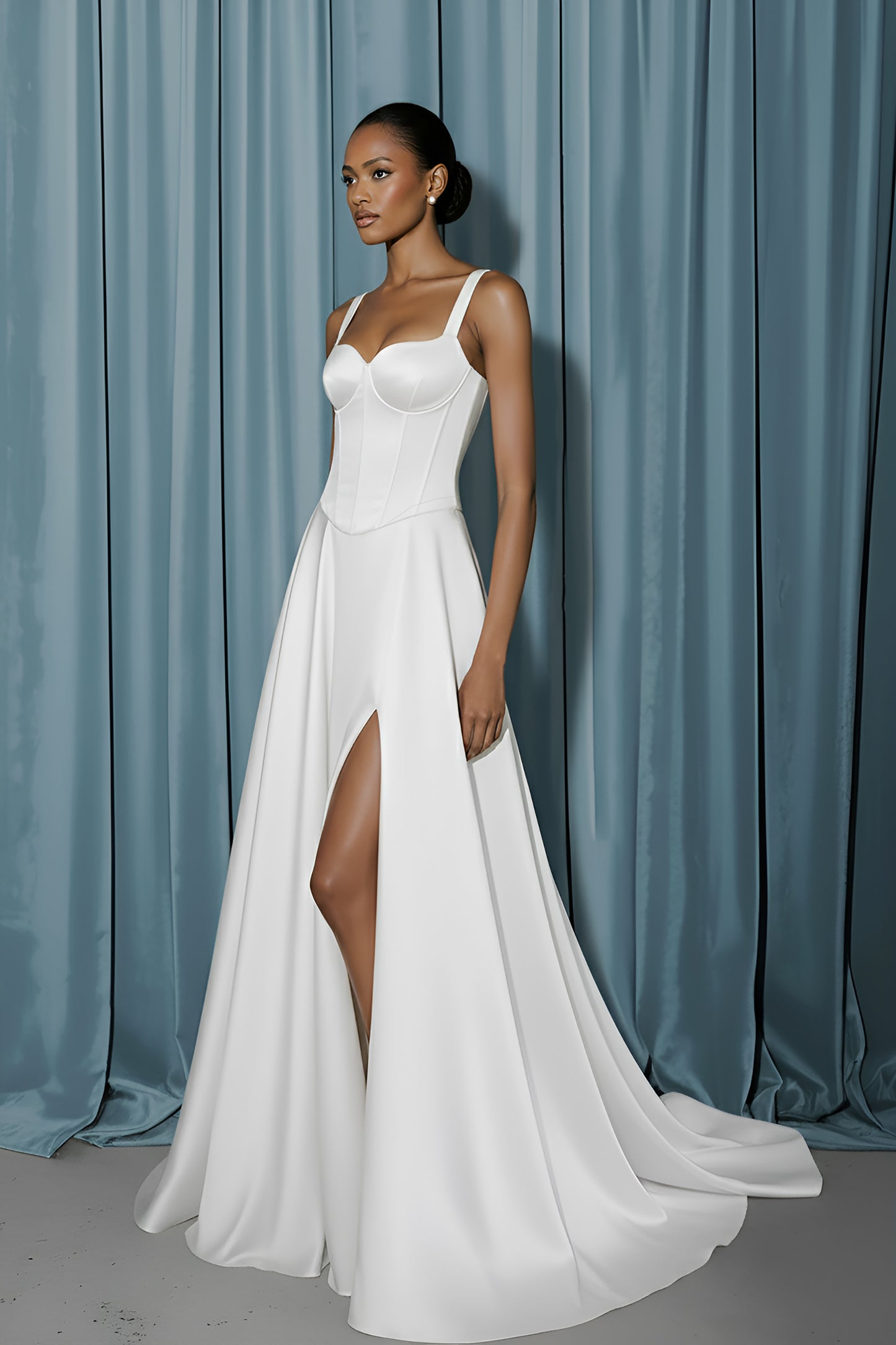 Basque Corset + A-Line With Slit
