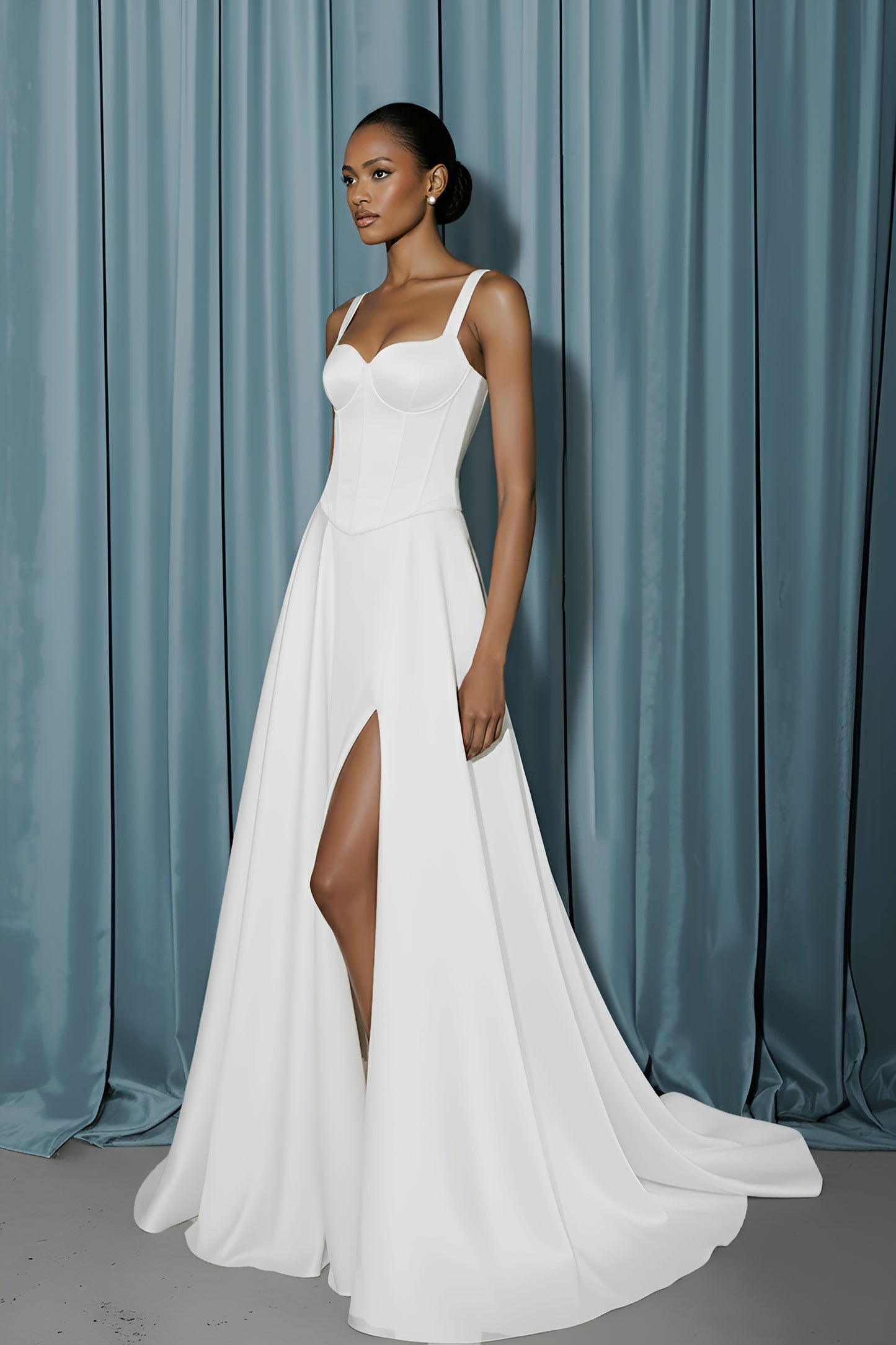 Basque Corset + A-Line With Slit