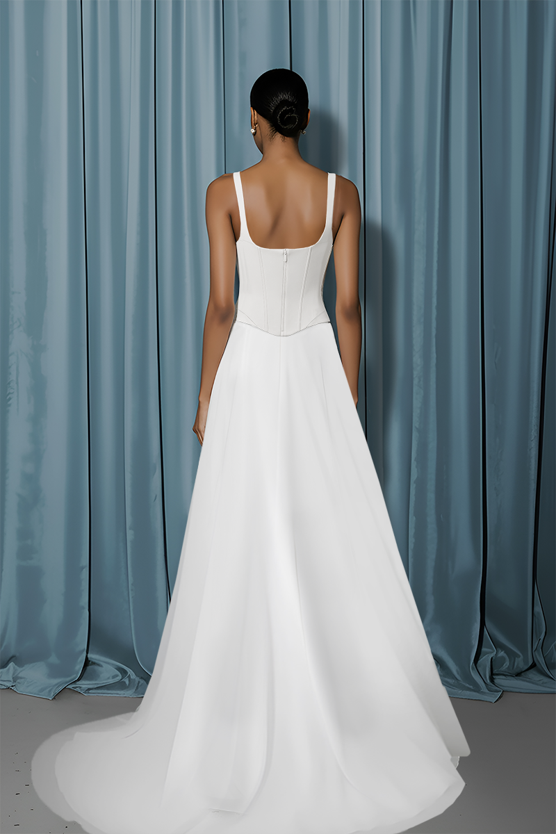 Basque Corset + A-Line With Slit