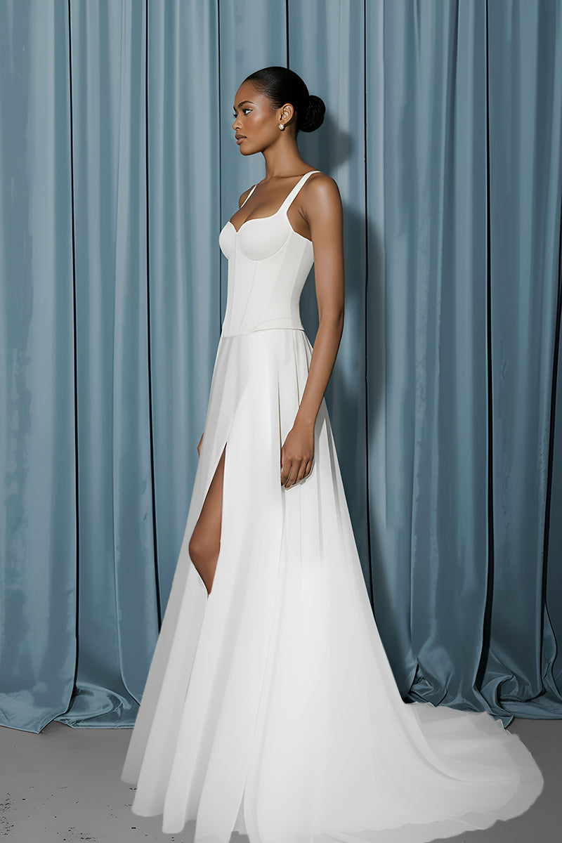 Basque Corset + A-Line With Slit