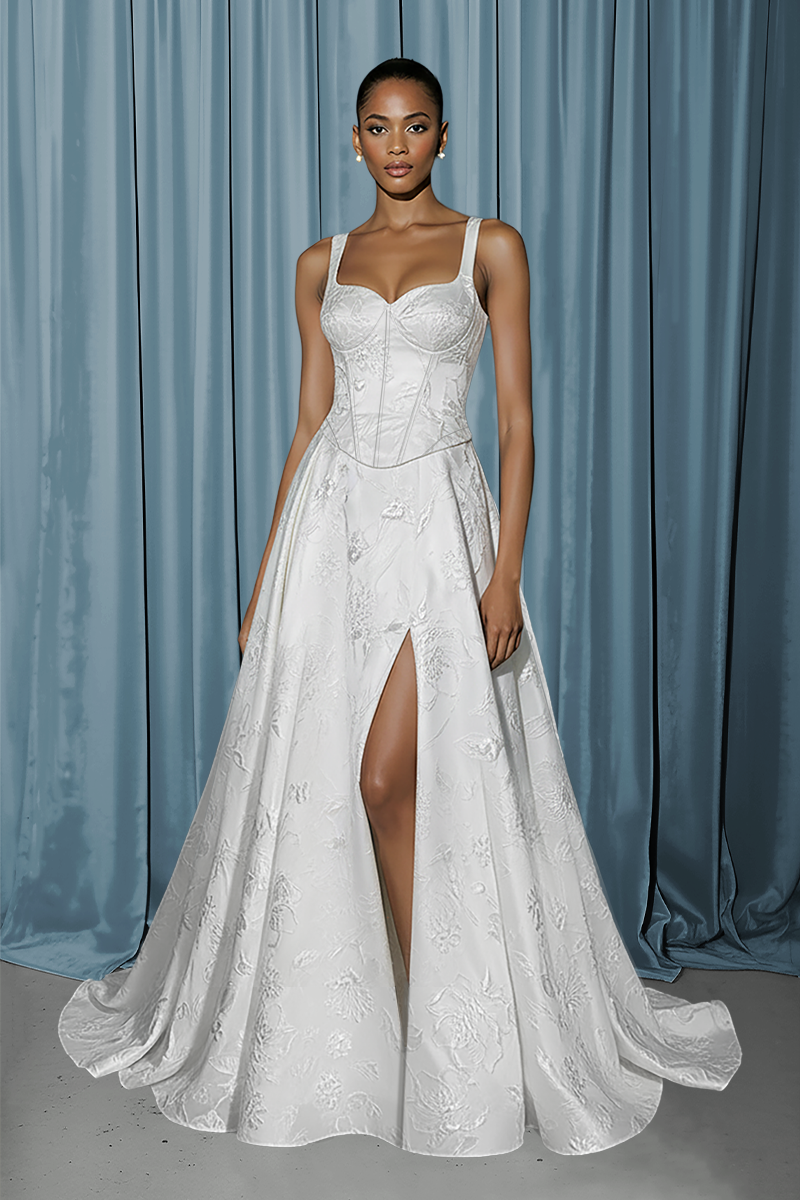 Basque Corset + A-Line With Slit