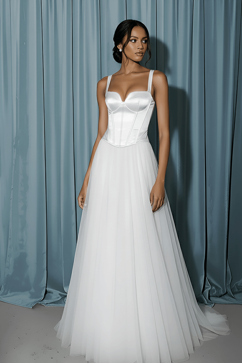 Basque Corset + Tull A-line Basque Corset + Tull A-line