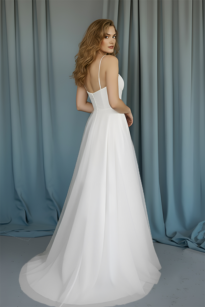 Balconette Bustier + A-Line With Slit