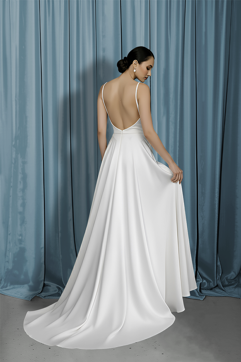 Scooped Neck + Drop Waist