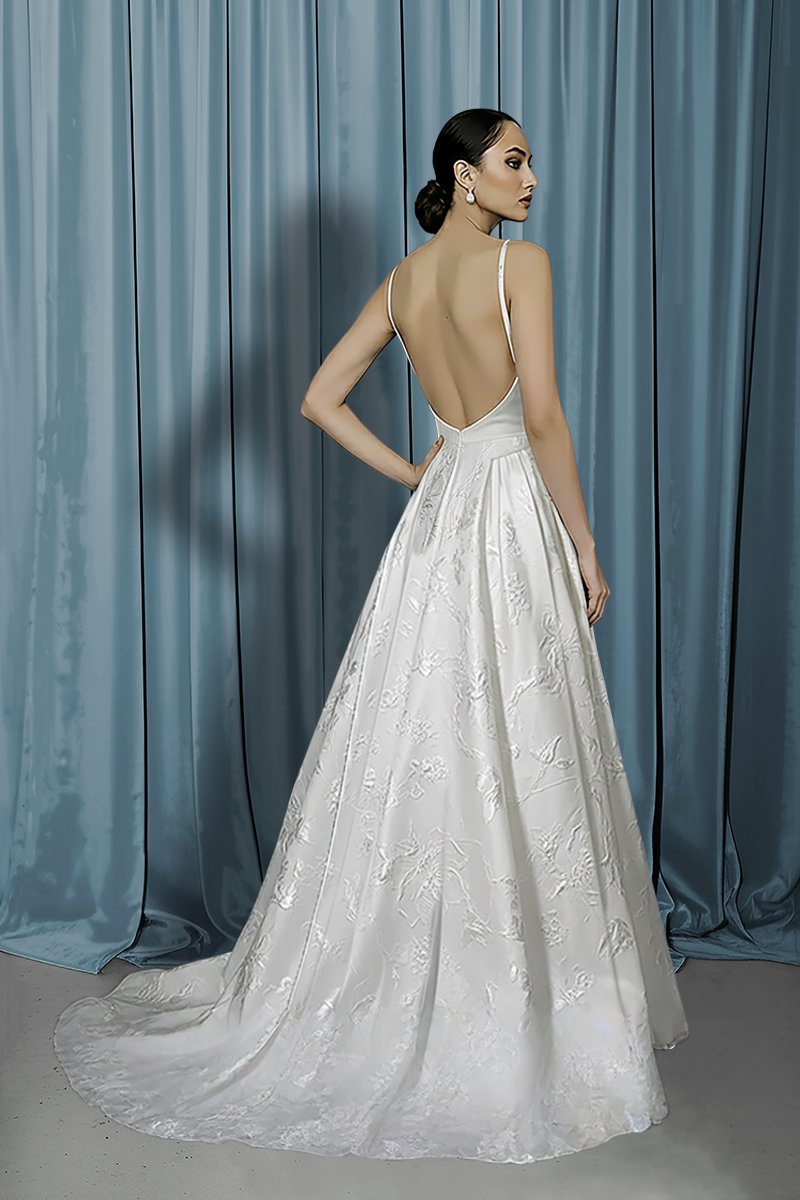 Scooped Neck + Drop Waist