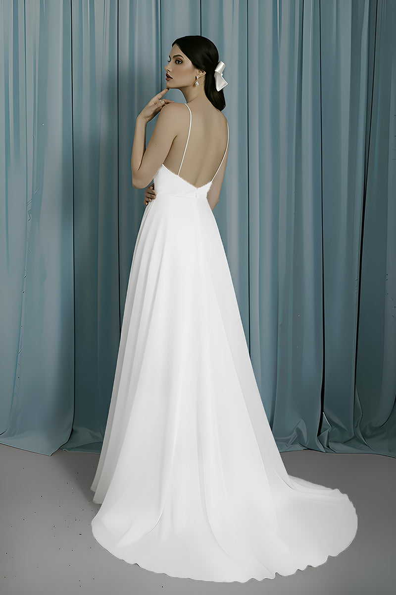 V-Neck Empire + A-Line With Slit