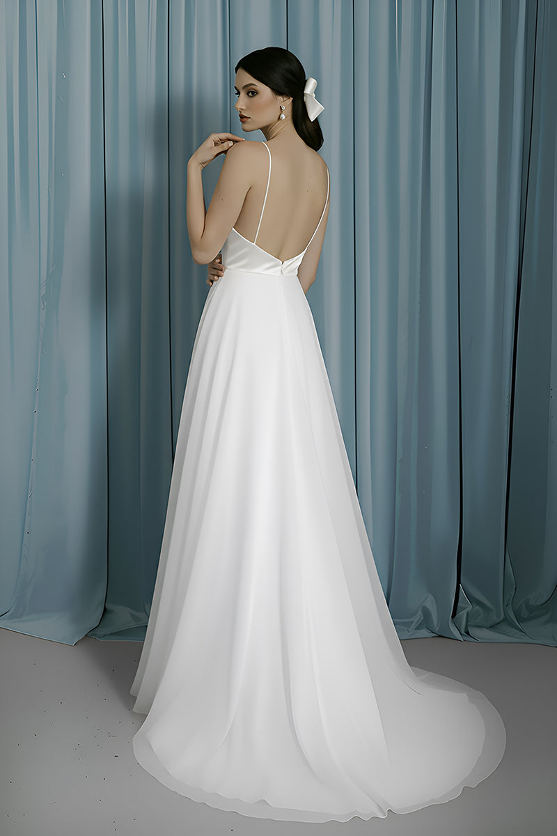 V-Neck Empire + A-Line With Slit