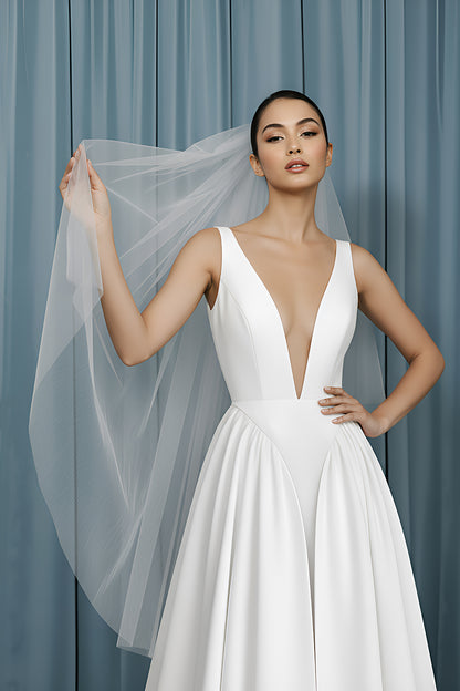 Deep V + Drop Waist