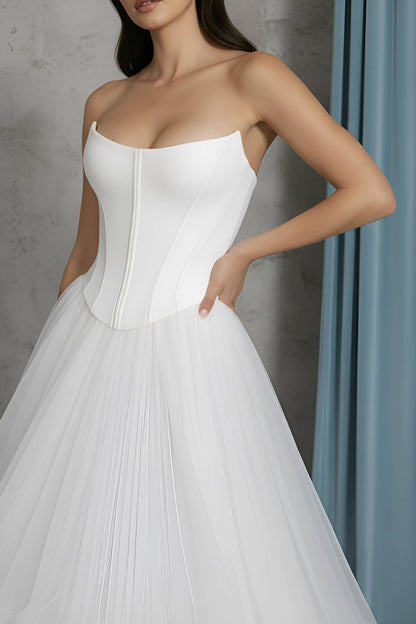 Scooped Bustier + Tull A-line