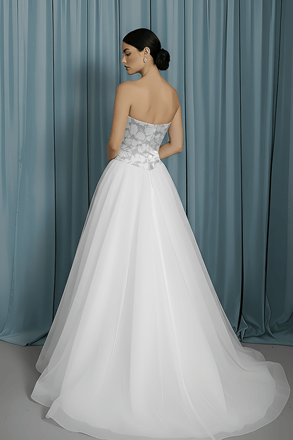 Scooped Bustier + Tull A-line