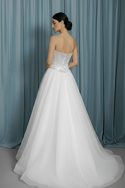 Scooped Bustier + Tull A-line