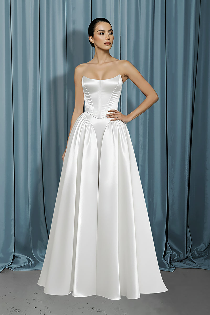 Scooped Bustier + Drop Waist