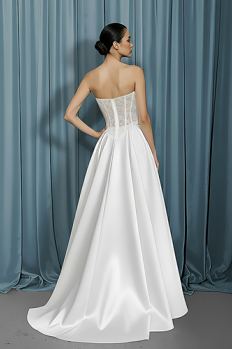 Scooped Bustier + Drop Waist