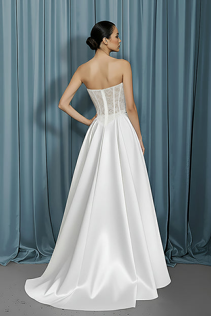 Scooped Bustier + Drop Waist