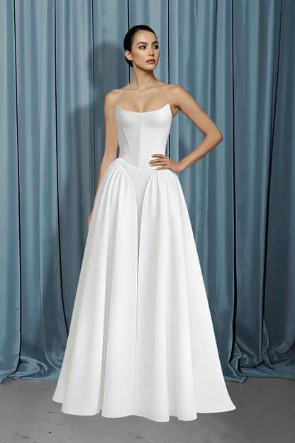 Scooped Bustier + Drop Waist
