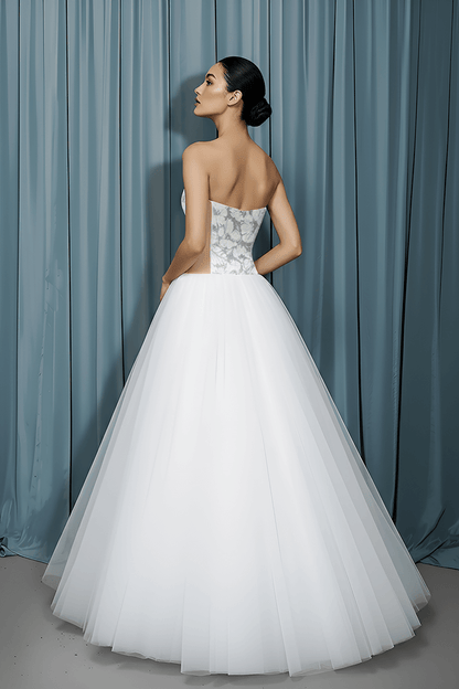 Rounded Bustier + Tull A-line