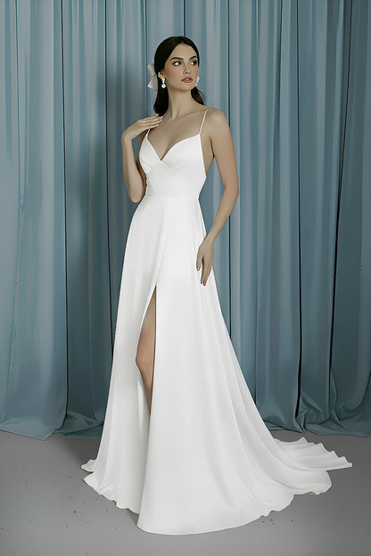 V-Neck Empire + A-Line With Slit