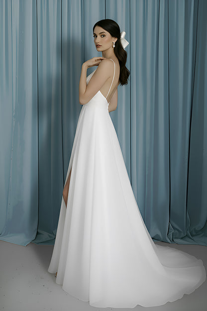 V-Neck Empire + A-Line With Slit
