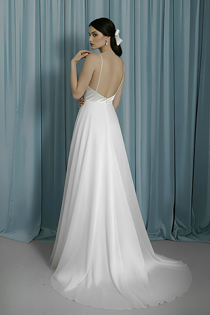 V-Neck Empire + A-Line With Slit